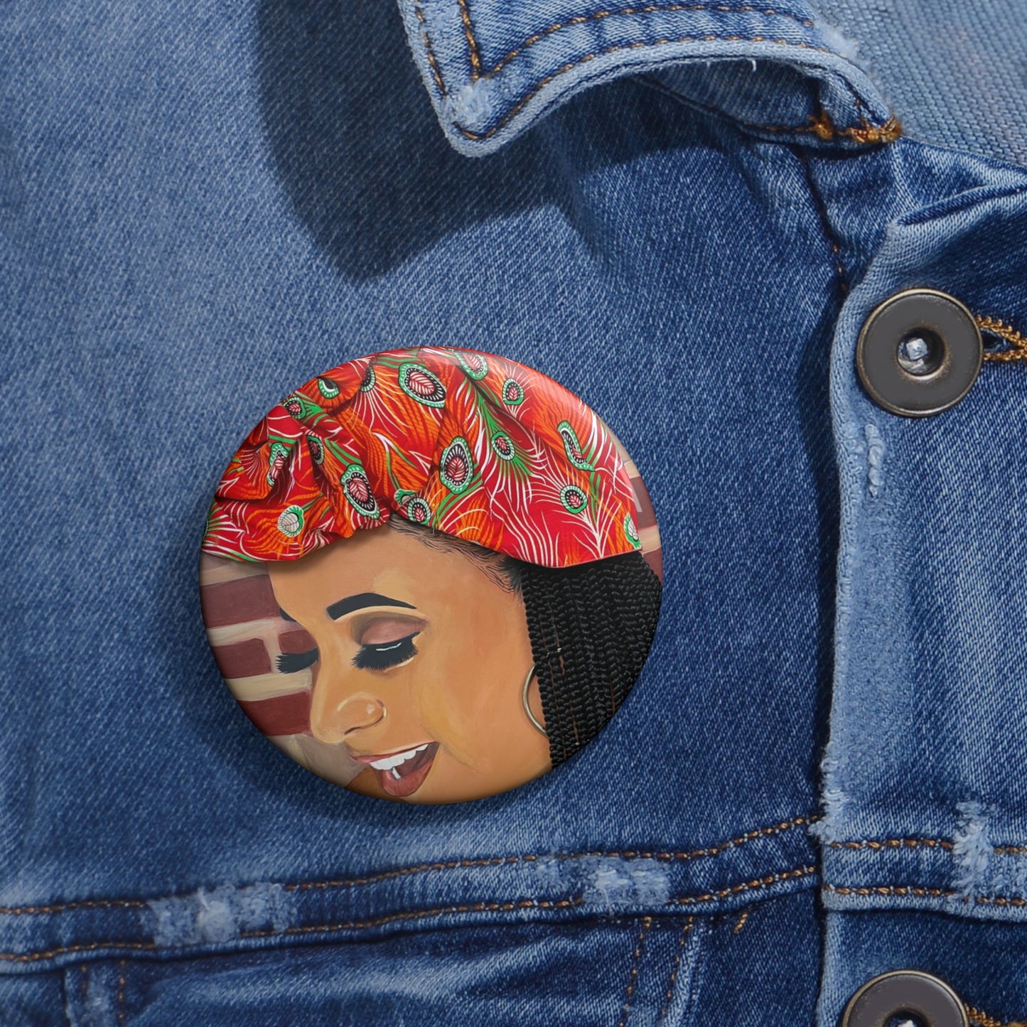 Happy 2D Button (No Hair)