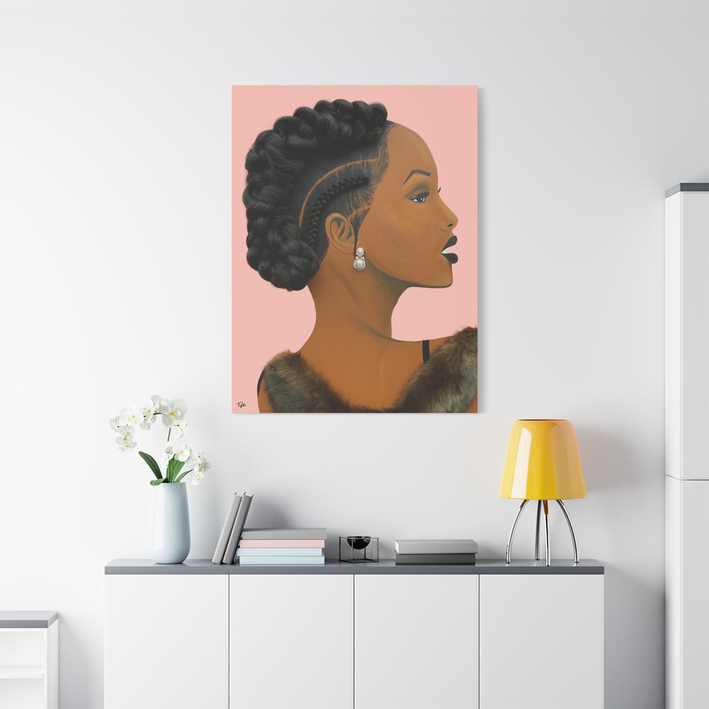 Elegant 2D Canvas Print (No Hair)