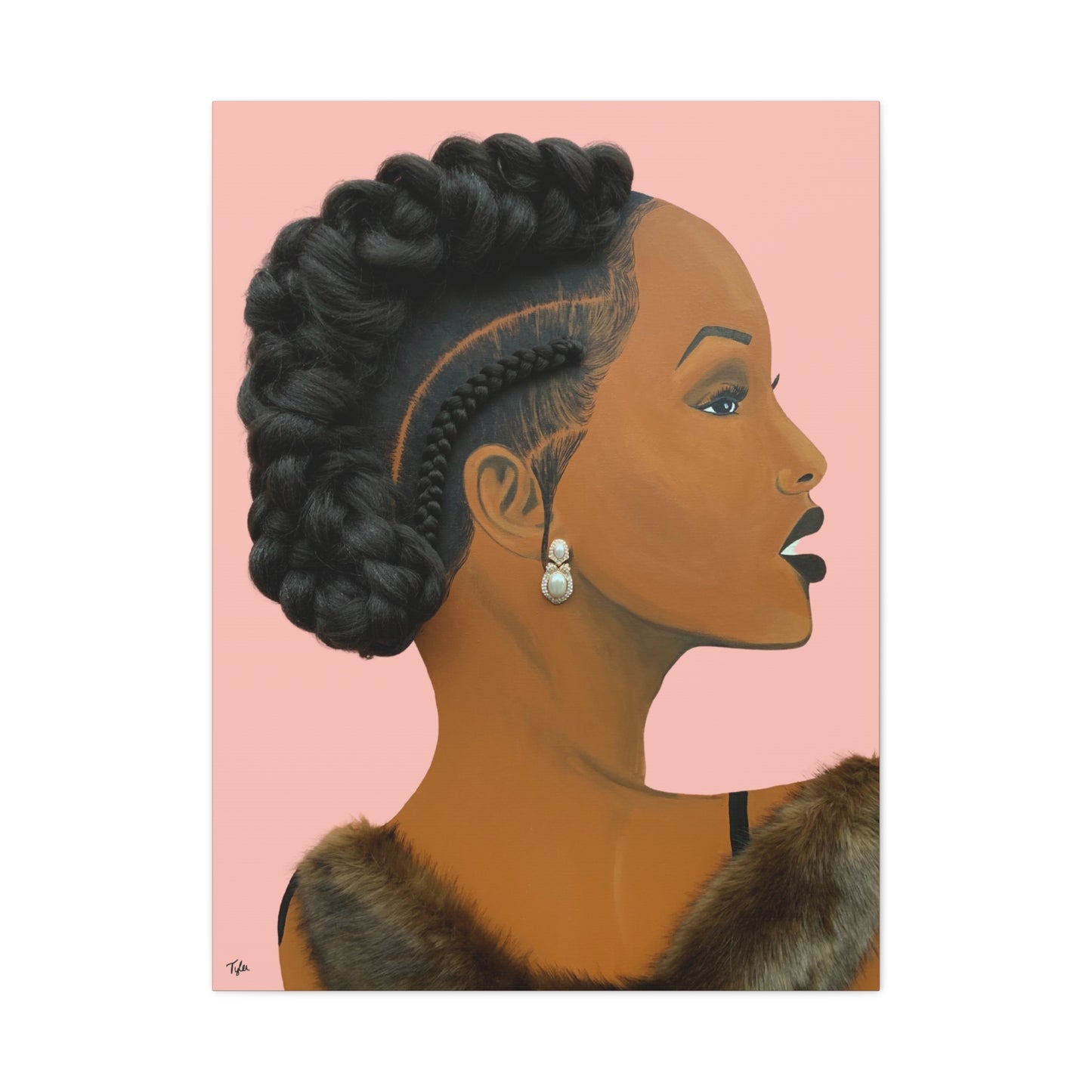 Elegant 2D Canvas Print (No Hair)