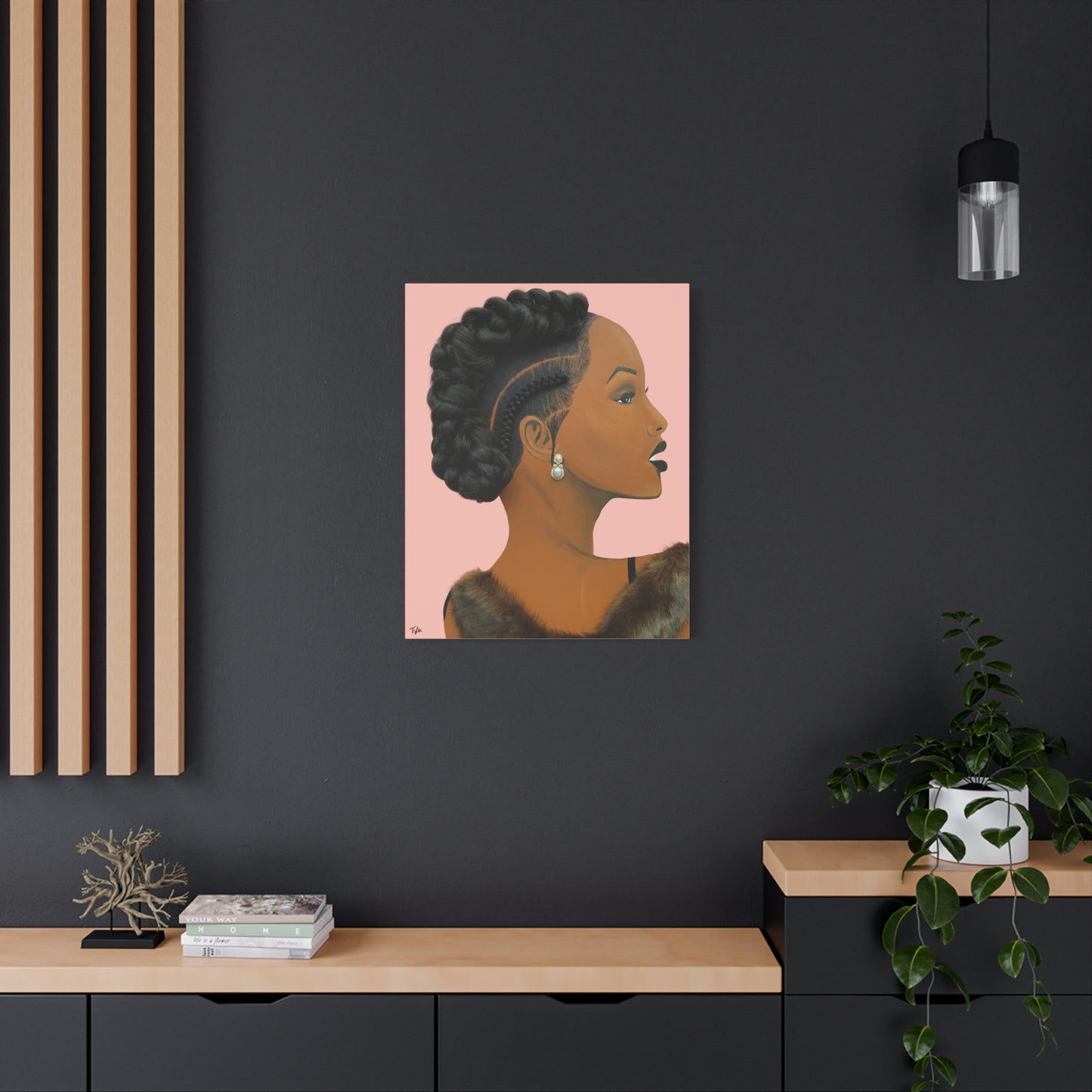 Elegant 2D Canvas Print (No Hair)