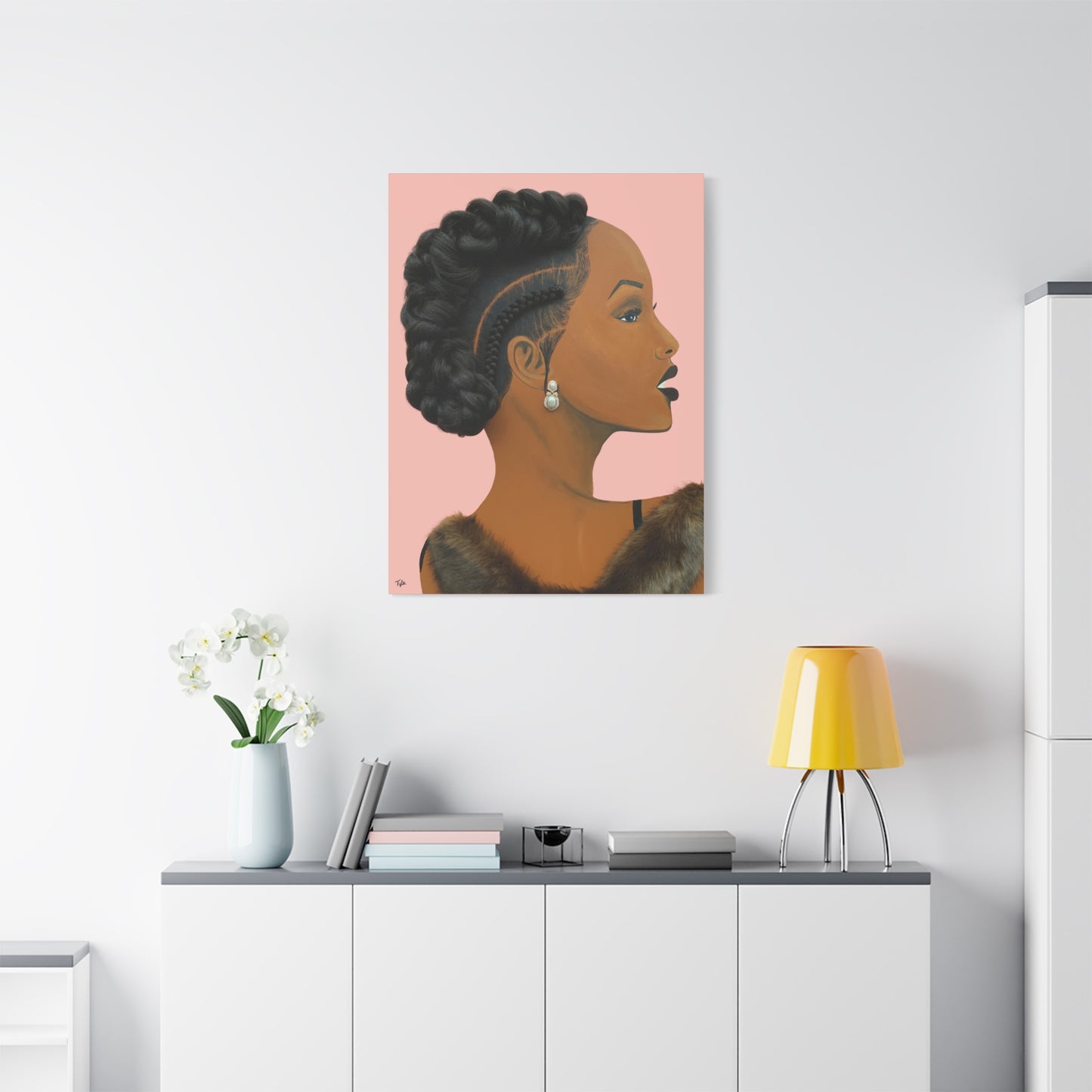Elegant 2D Canvas Print (No Hair)