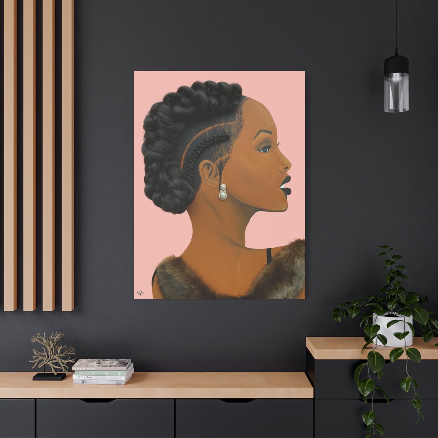 Elegant 2D Canvas Print (No Hair)