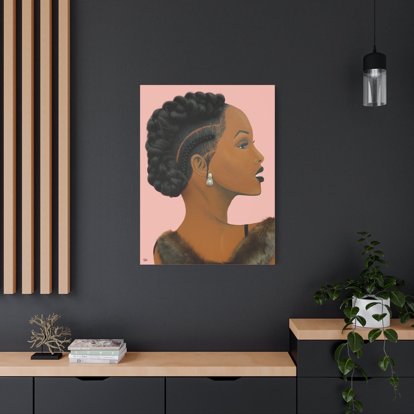 Elegant 2D Canvas Print (No Hair)