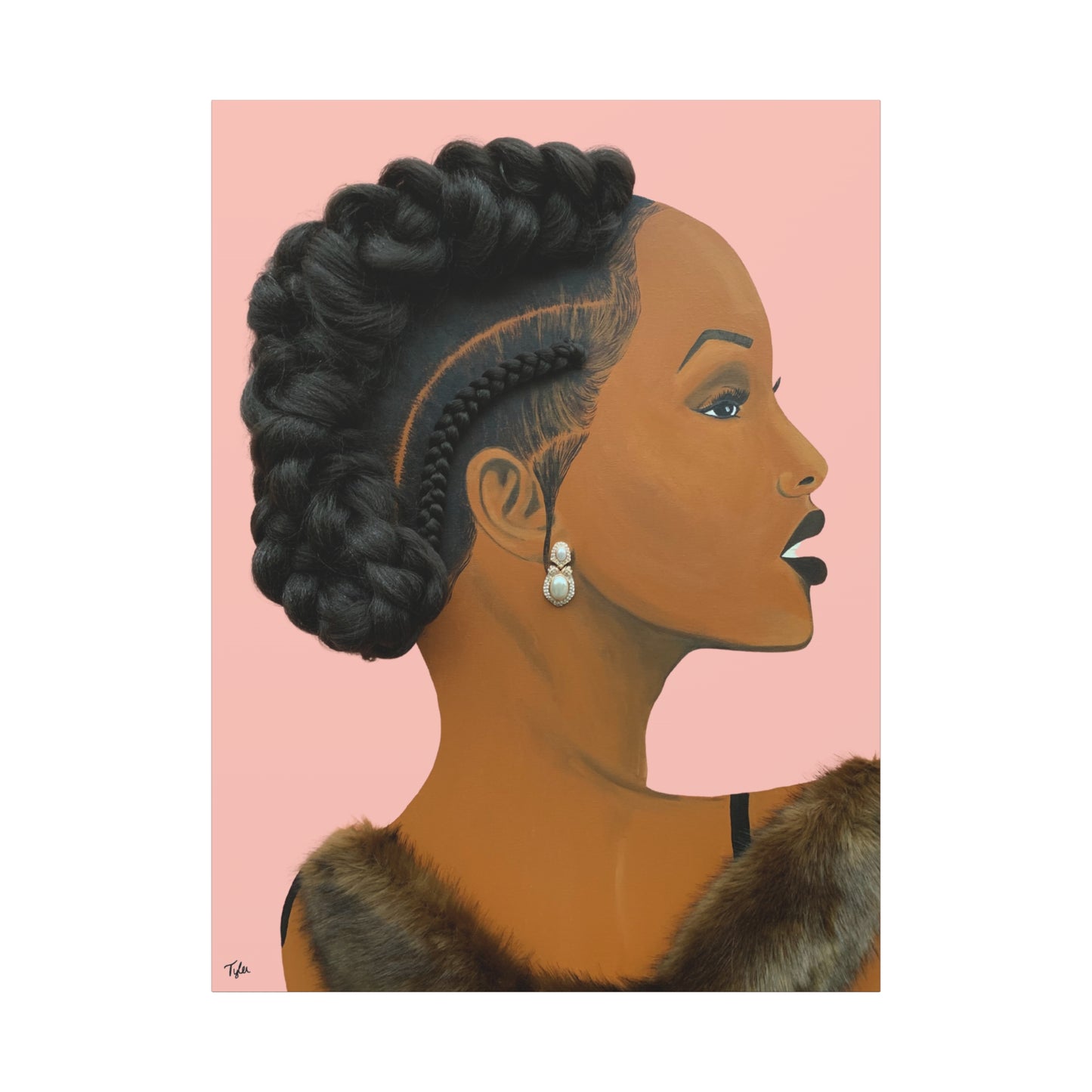 Elegant 2D Canvas Print (No Hair)