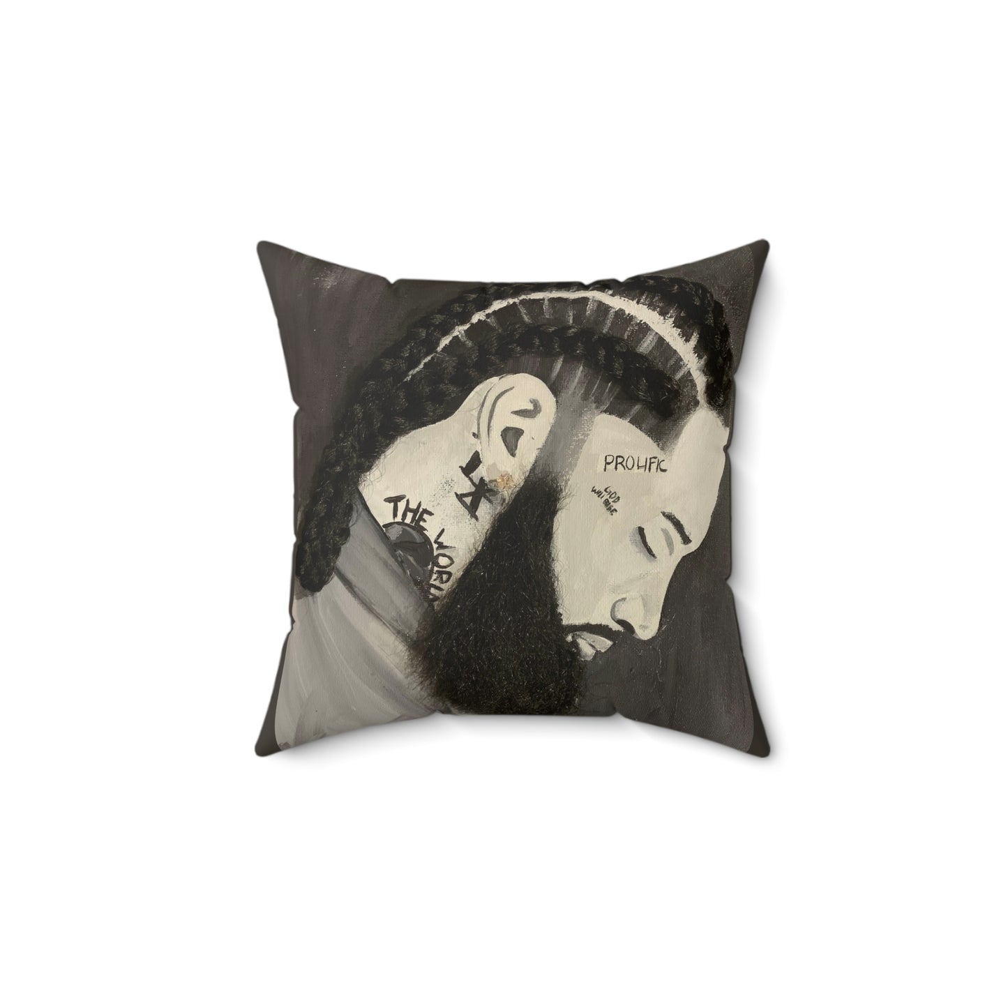 Nipsey 2D Pillow (No Hair)