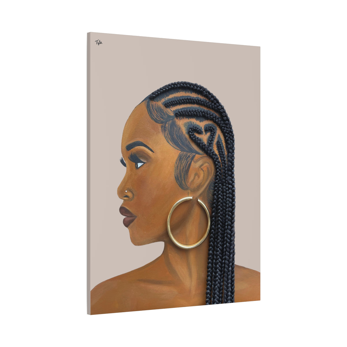 Certified Lover Girl 2D Canvas Print (No Hair)