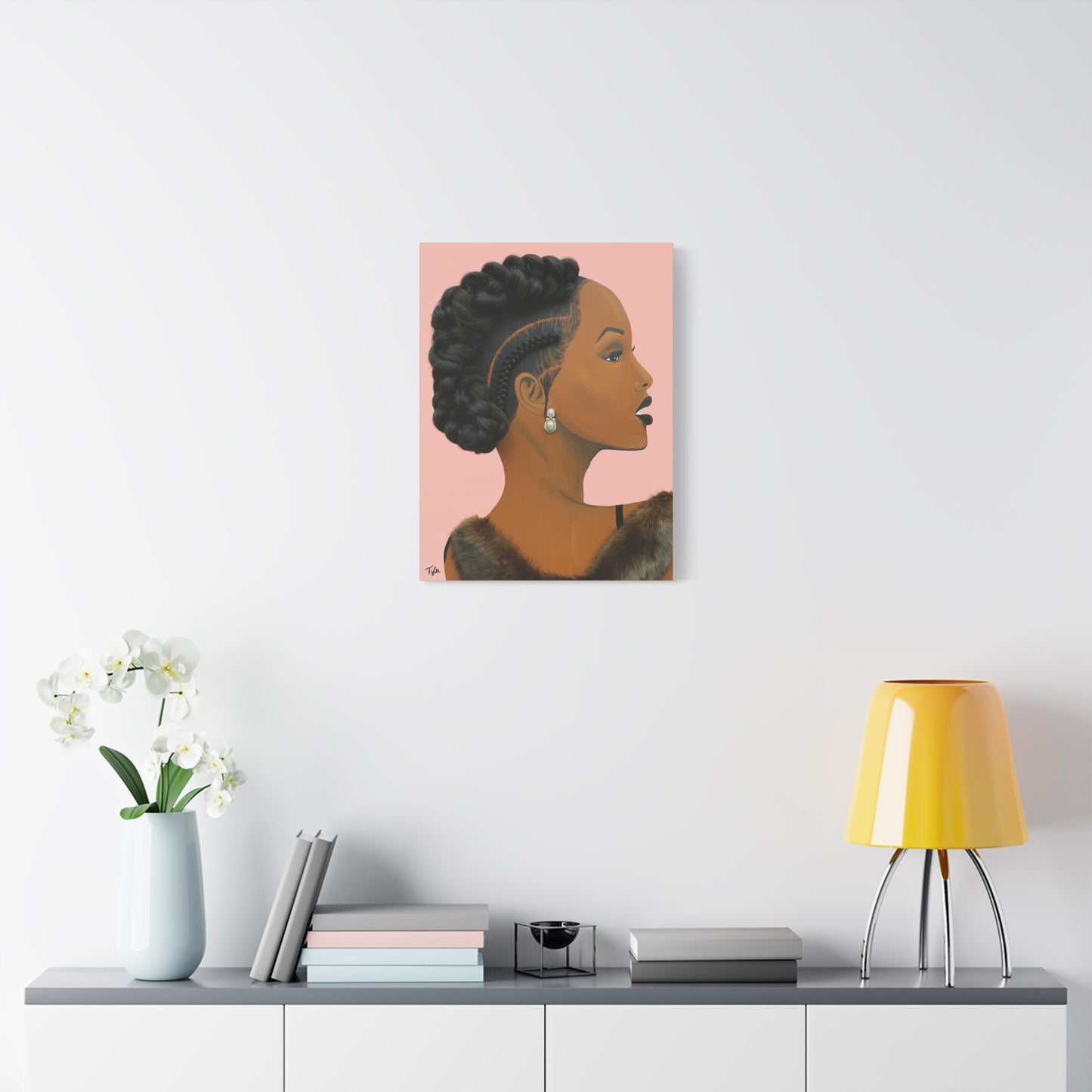 Elegant 2D Canvas Print (No Hair)