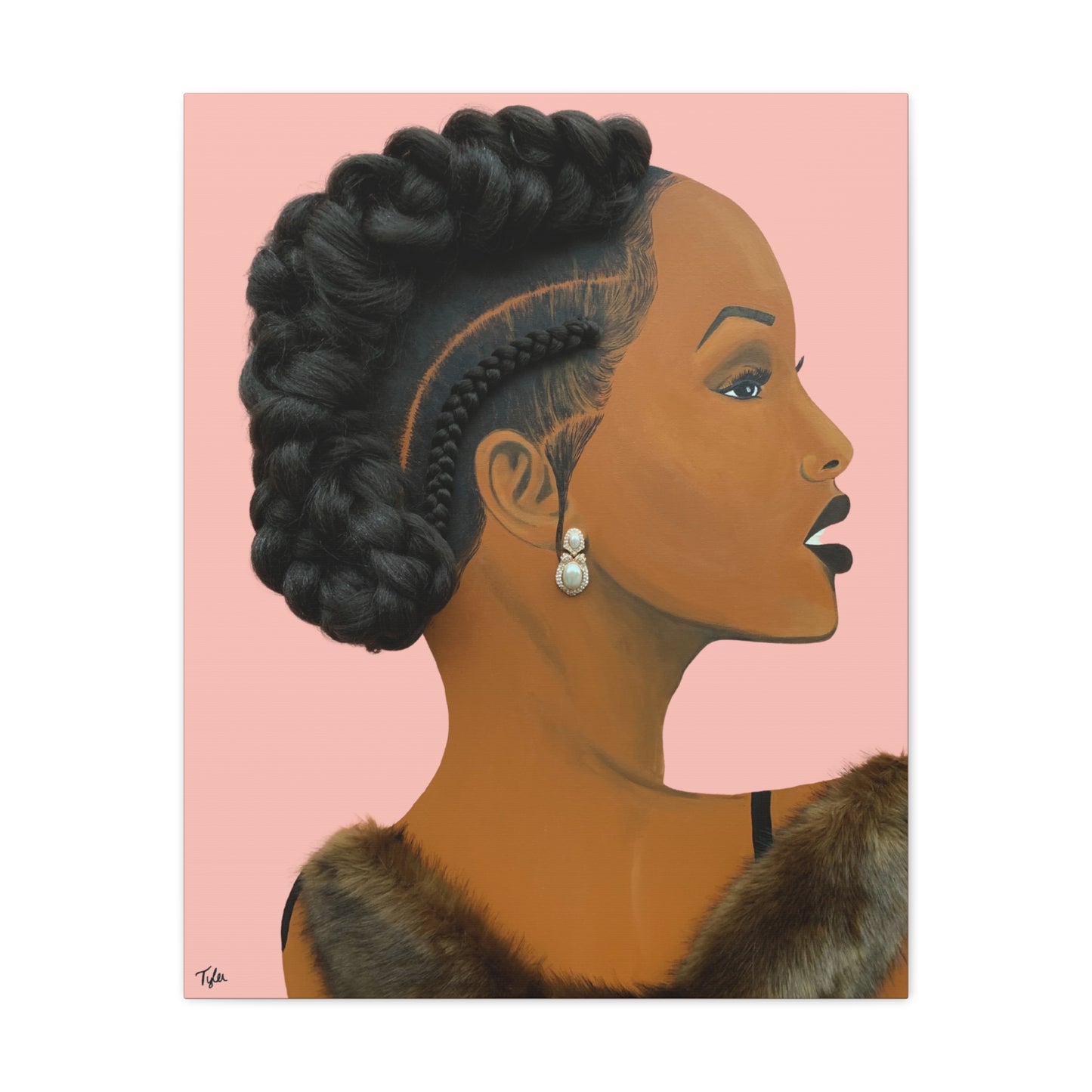 Elegant 2D Canvas Print (No Hair)