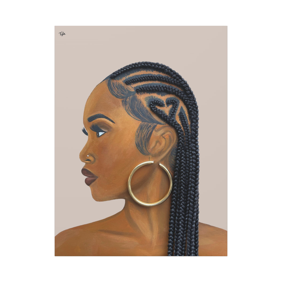 Certified Lover Girl 2D Canvas Print (No Hair)