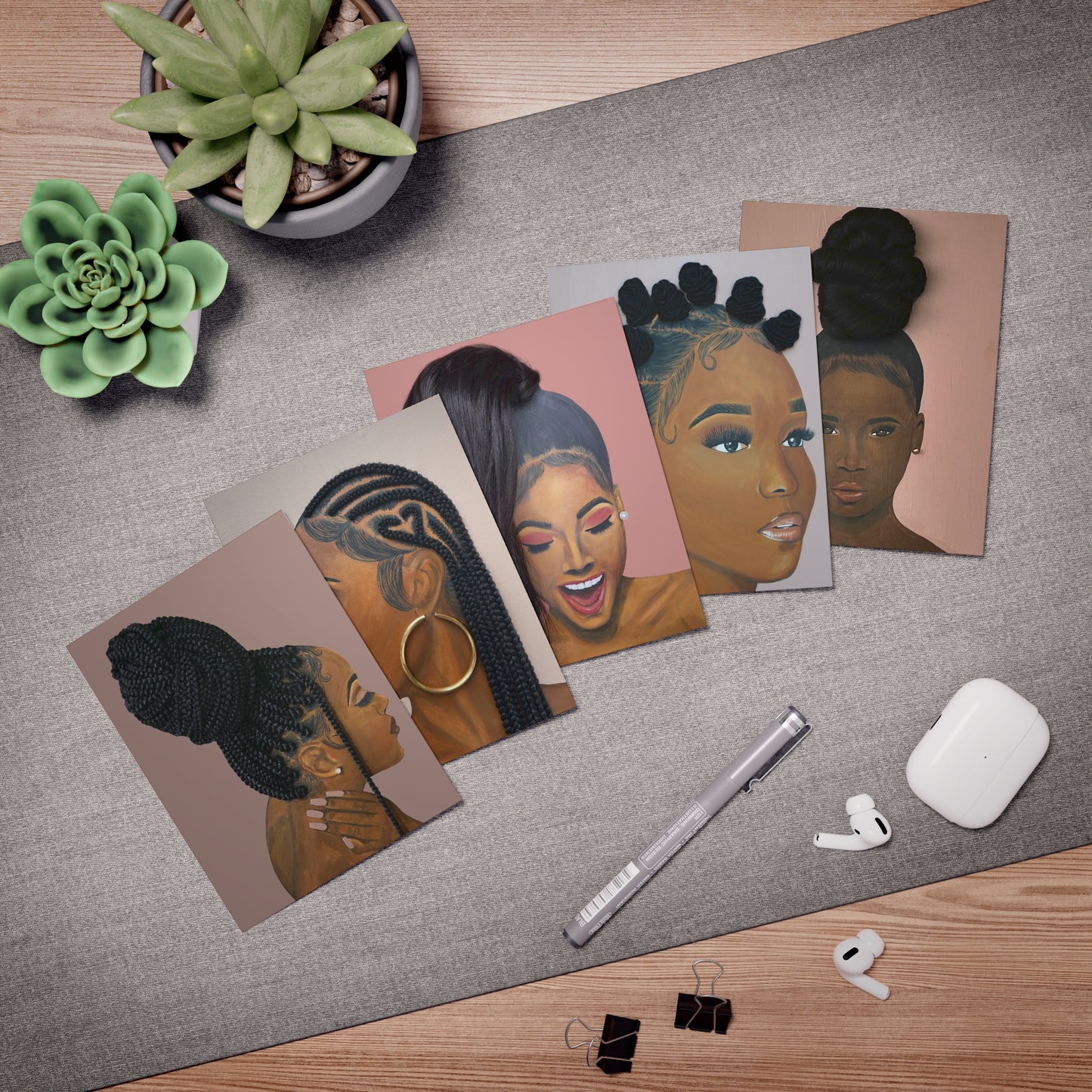 Pink collection- Greeting Cards (5-Pack)