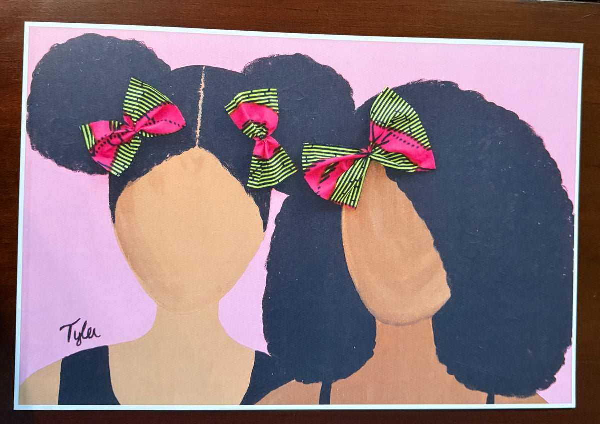 3 pc Bundle Summer | Bun Life | Sister Sister - 12X18 2D Paper Print (No Hair)