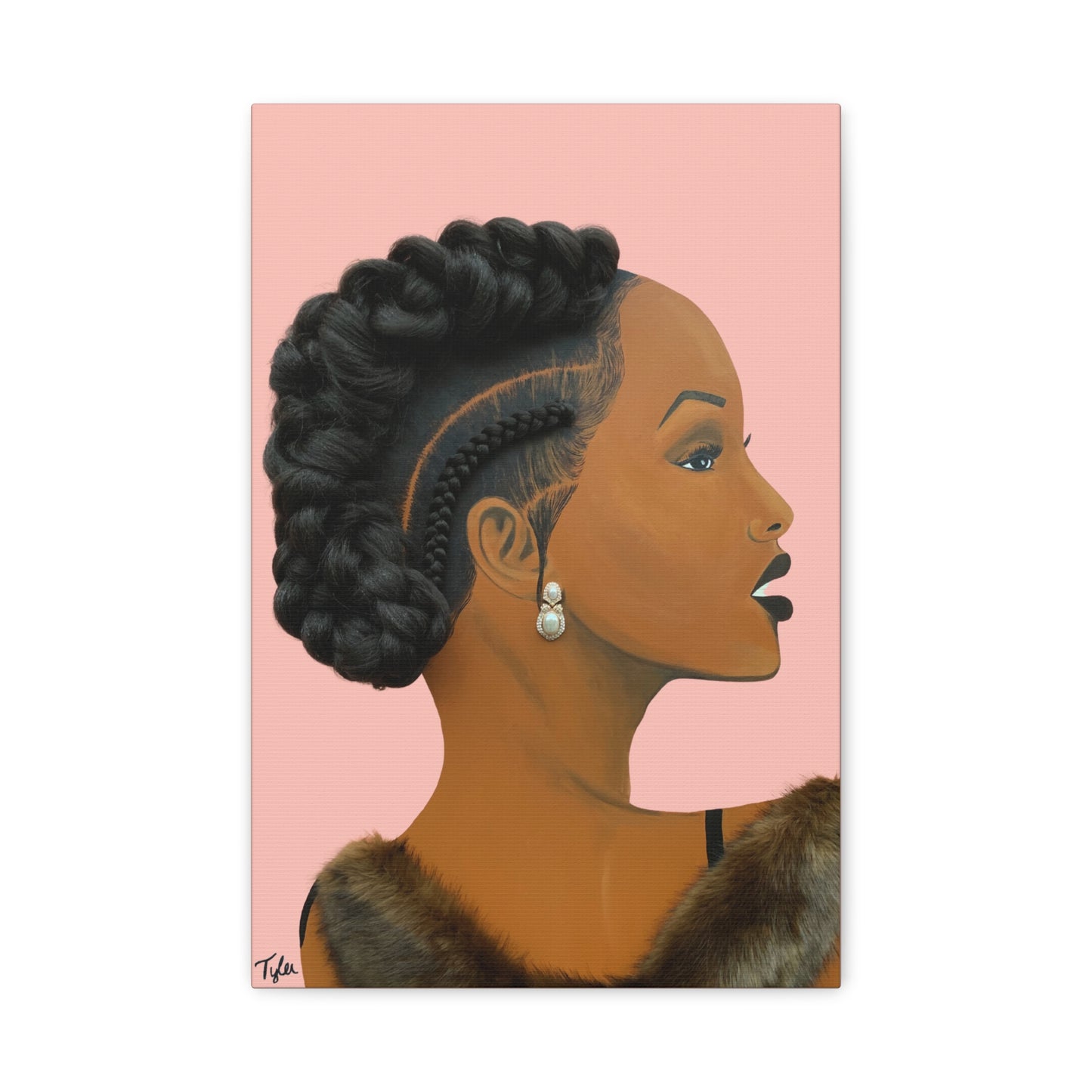 Elegant 2D Canvas Print (No Hair)