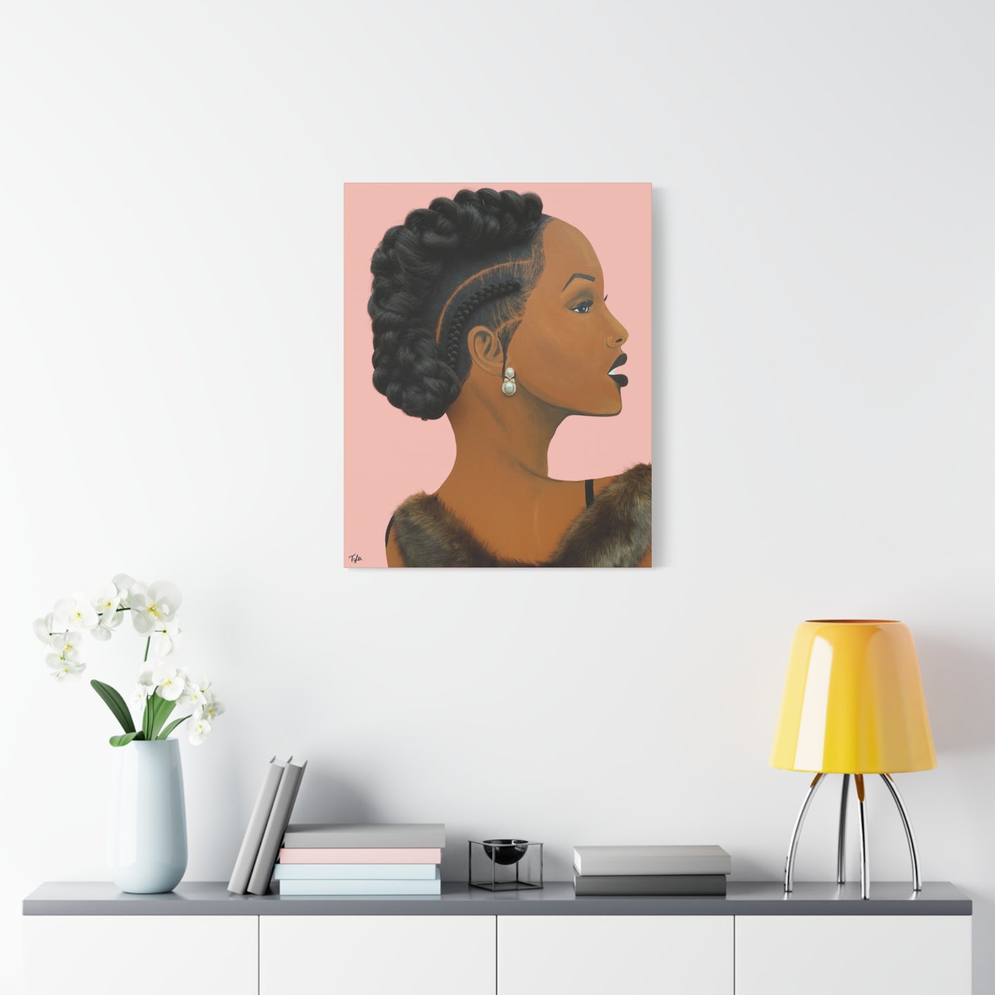 Elegant 2D Canvas Print (No Hair)