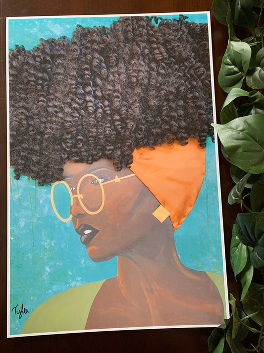 Dreamer- 12X18 2D Paper Print (No Hair or Fabric)